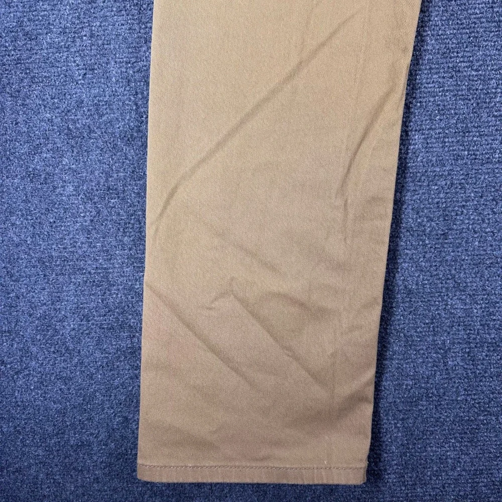 Levi's 513 Slim Straight Pants Mens 38x32 W38 L32 Tan Khaki Stretch Casual